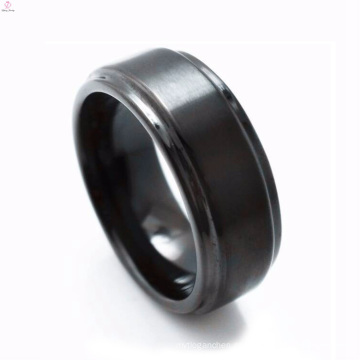 Novo Design Simples Escovado Sem Diamante 857 Anel De Tungstênio